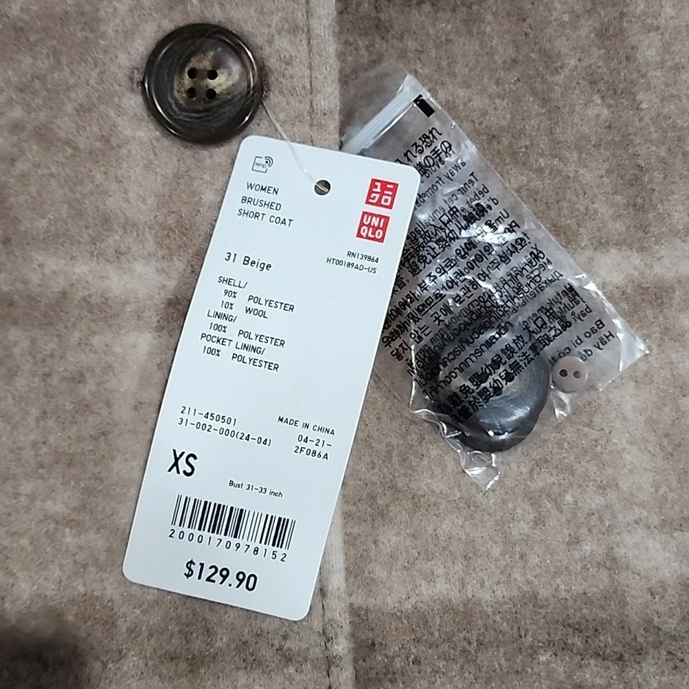 NWT Oversized Plaid Coat - Picture 6 of 6